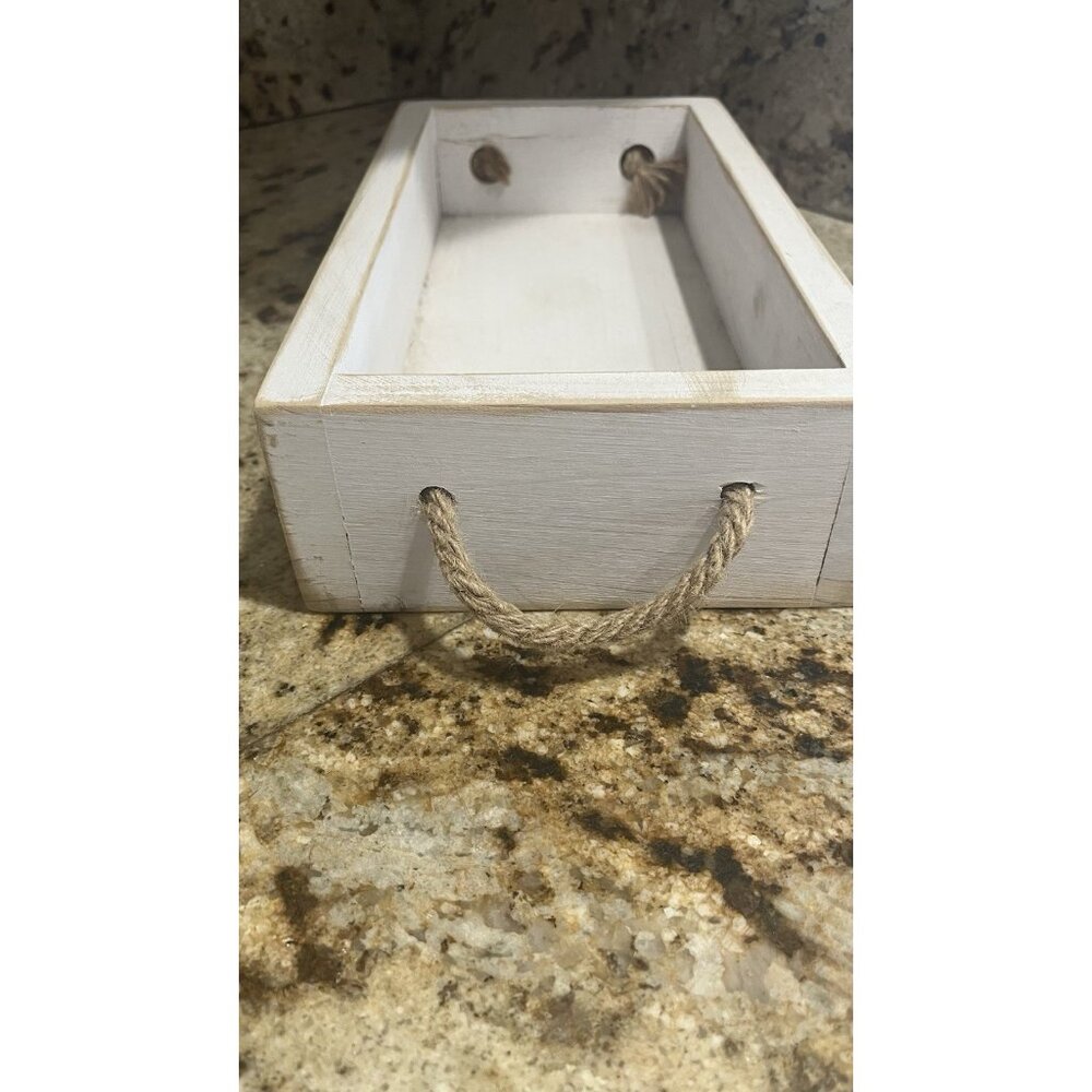 Wood Toilet Paper Holder Hello Sweet Cheeks & Nice Butt Bathroom Decor Tray Box - Picture 4 of 8